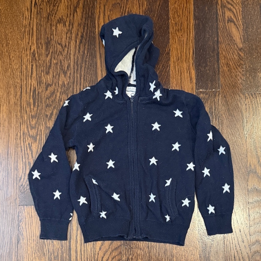 Kids' Navy Star Hoodie